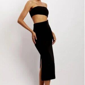 Meshki Black Strapless Dress